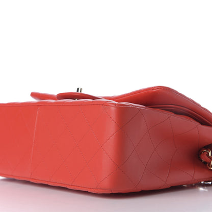 Chanel Lambskin Quilted Jumbo Double Flap Red 5 of 10