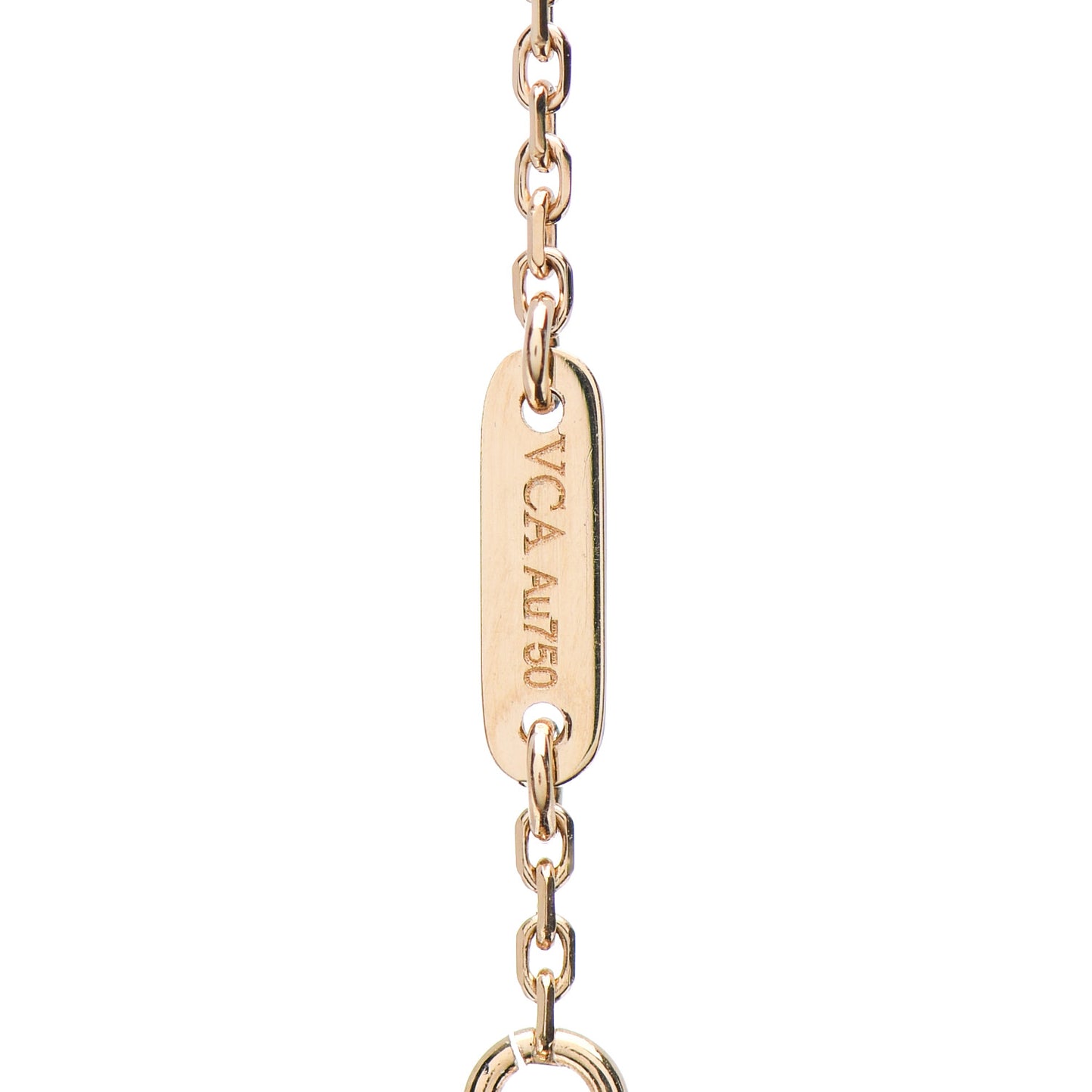18K Yellow Gold Mother of Pearl Sweet Alhambra Bracelet
