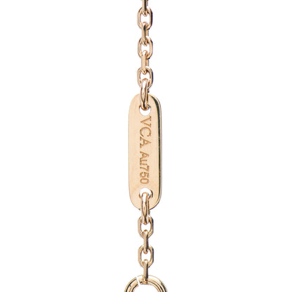Van Cleef & Arpels 18K Yellow Gold Mother of Pearl Sweet Alhambra Bracelet 4 of 5