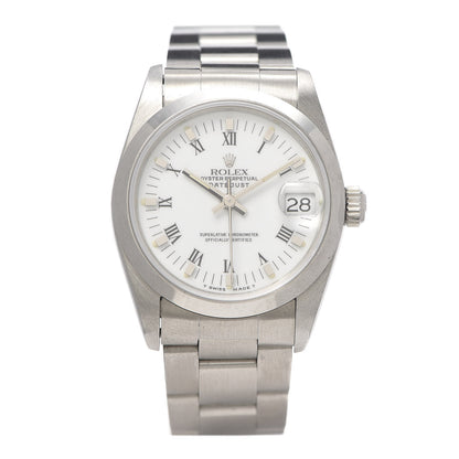 Rolex Stainless Steel 31mm Oyster Perpetual Datejust Watch White Roman 68240 1 of 6