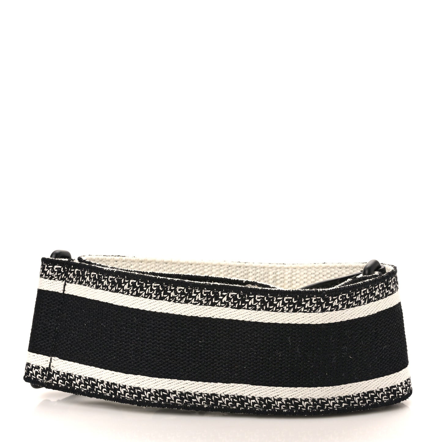 Canvas Embroidered Shoulder Strap Black Ultramatte
