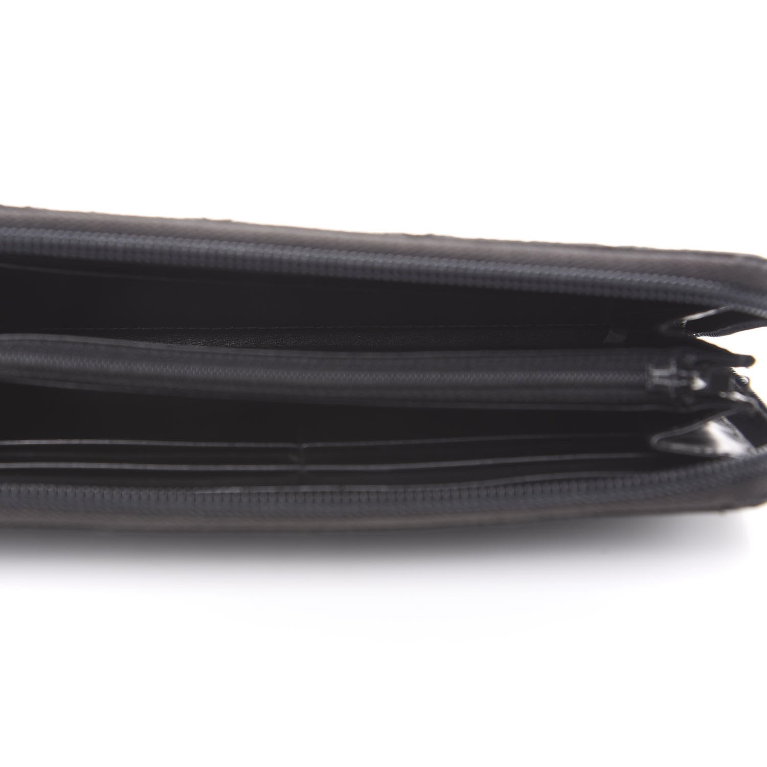 Prada Tessuto Nylon Quilted Zip Around Wallet Black 5 of 10