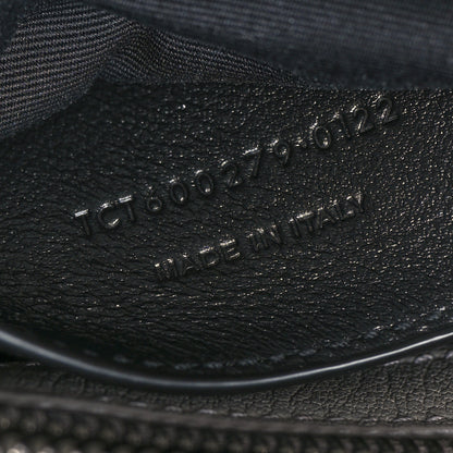 Saint Laurent Sheepskin Matelasse Chevron Monogram Medium College Bag Granite 8 of 11