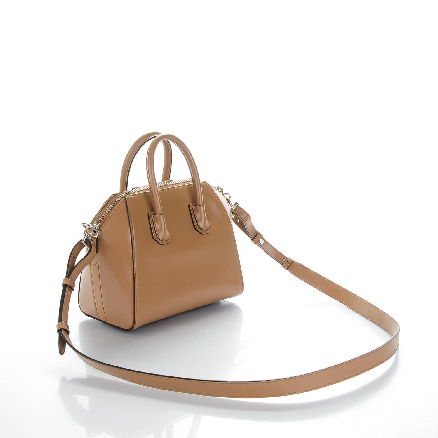 Givenchy Shiny Lord Calfskin Mini Antigona Dark Beige 3 of 7
