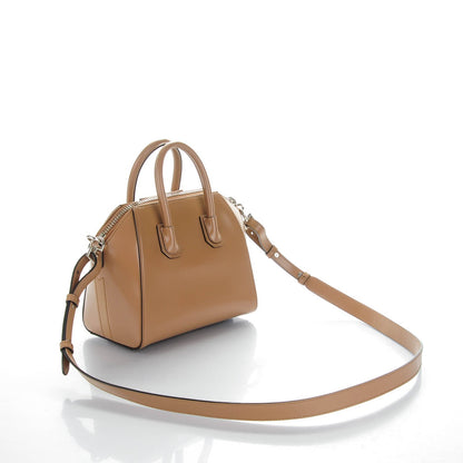 Givenchy Shiny Lord Calfskin Mini Antigona Dark Beige 3 of 7