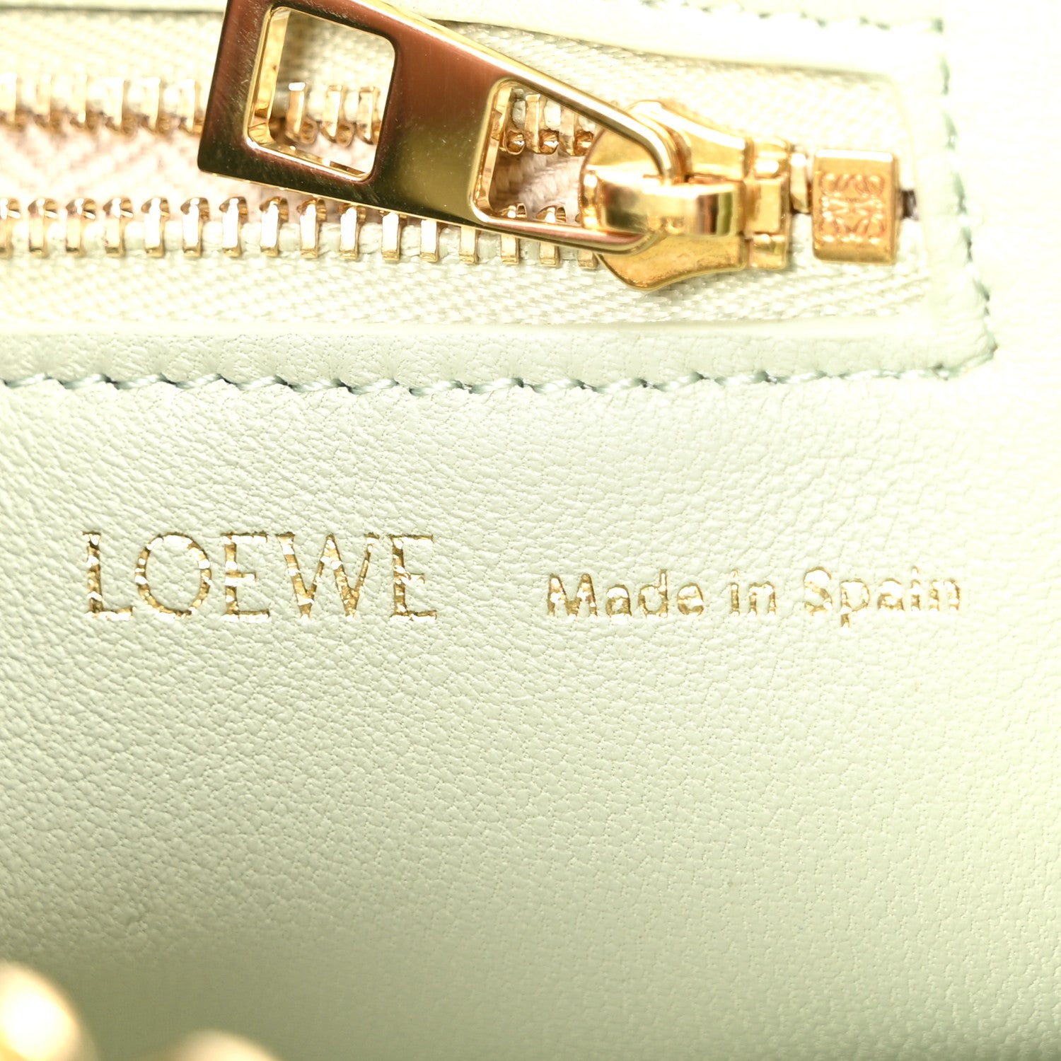 Loewe Mellow Nappa Lambskin Small Squeeze Bag Spring Jade 6 of 9