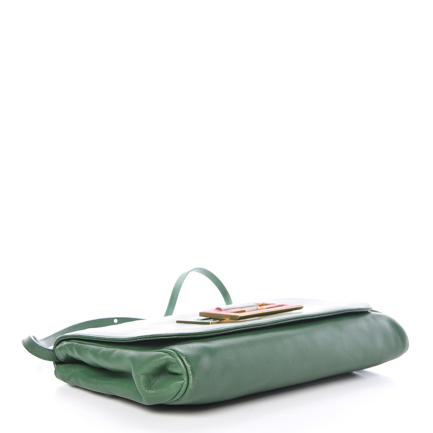 Nappa Flap Bag Green