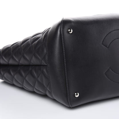 Chanel Calfskin Quilted Large Easy Shopping Tote Black 8 of 14