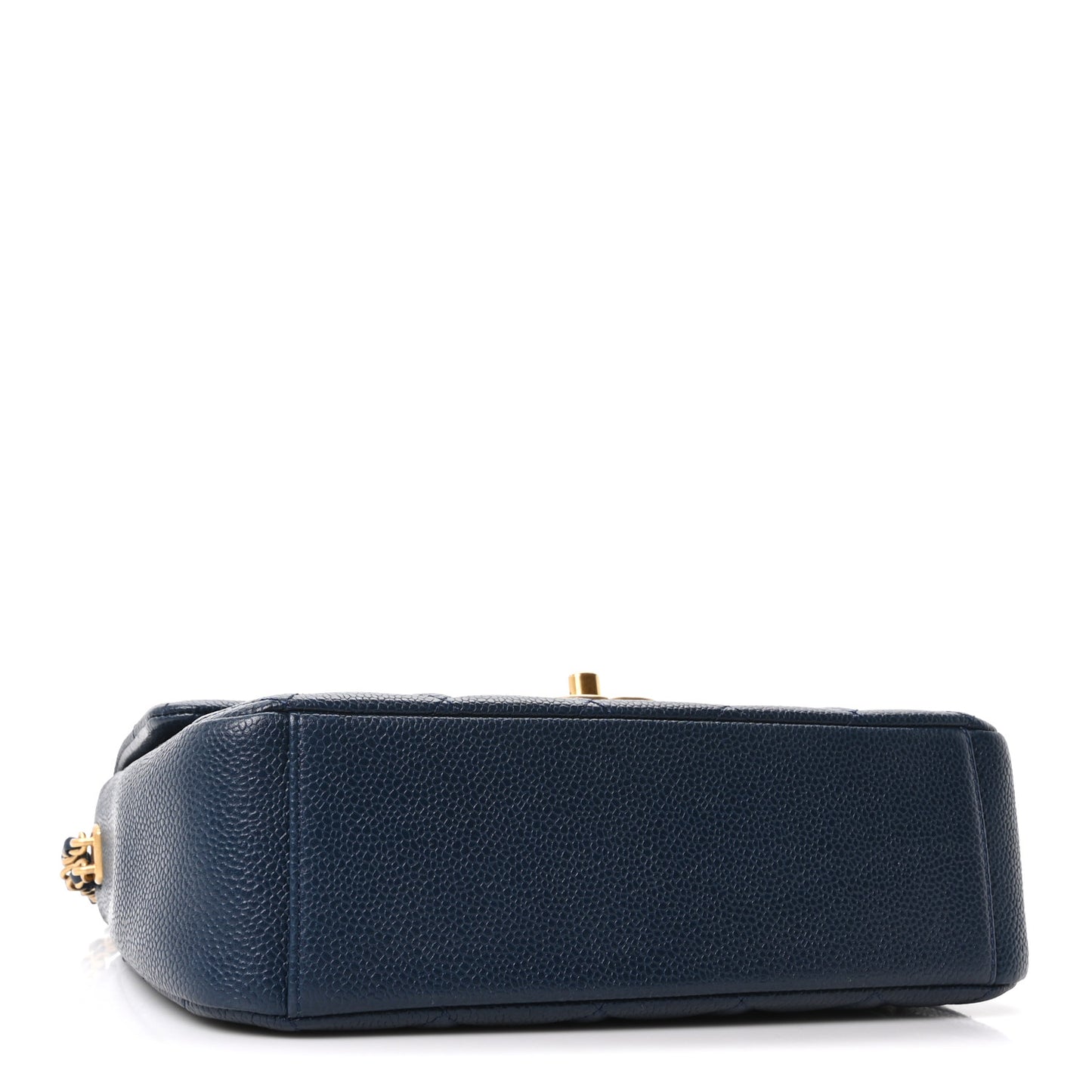Caviar Quilted Chain Soul Flap Navy Blue