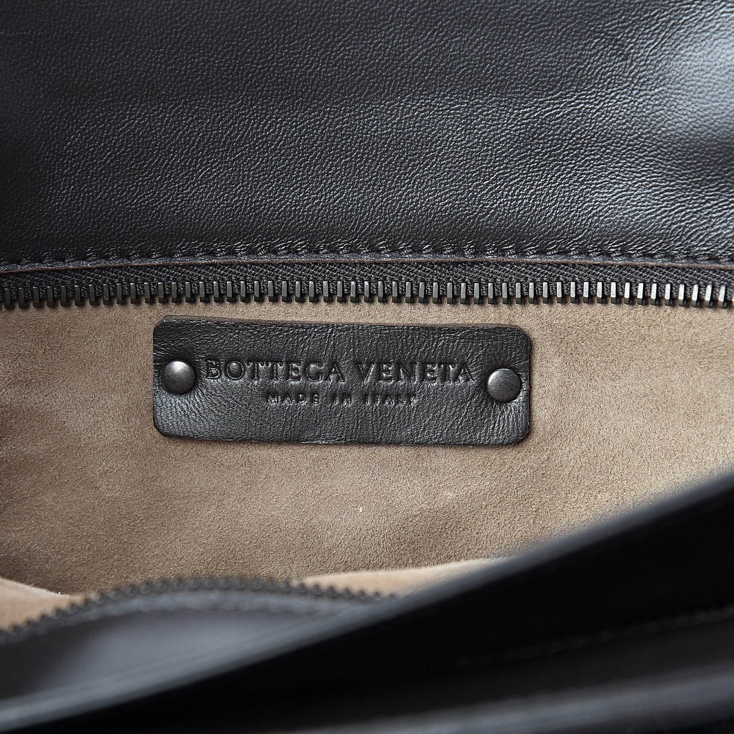 Nappa Intrecciato Large Top Handle Tote Ebano