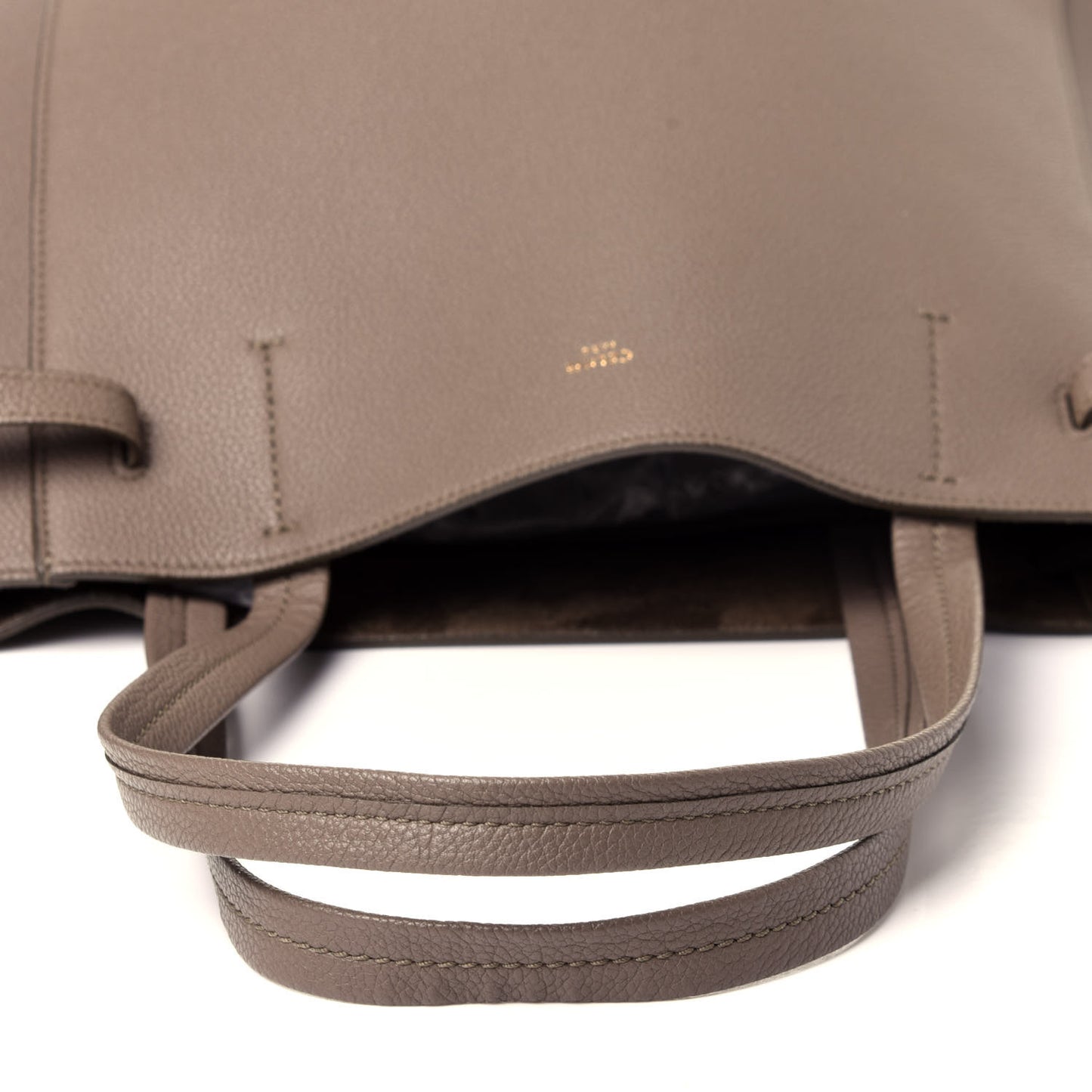 Soft Grained Calfskin Small Belt Cabas Phantom Taupe