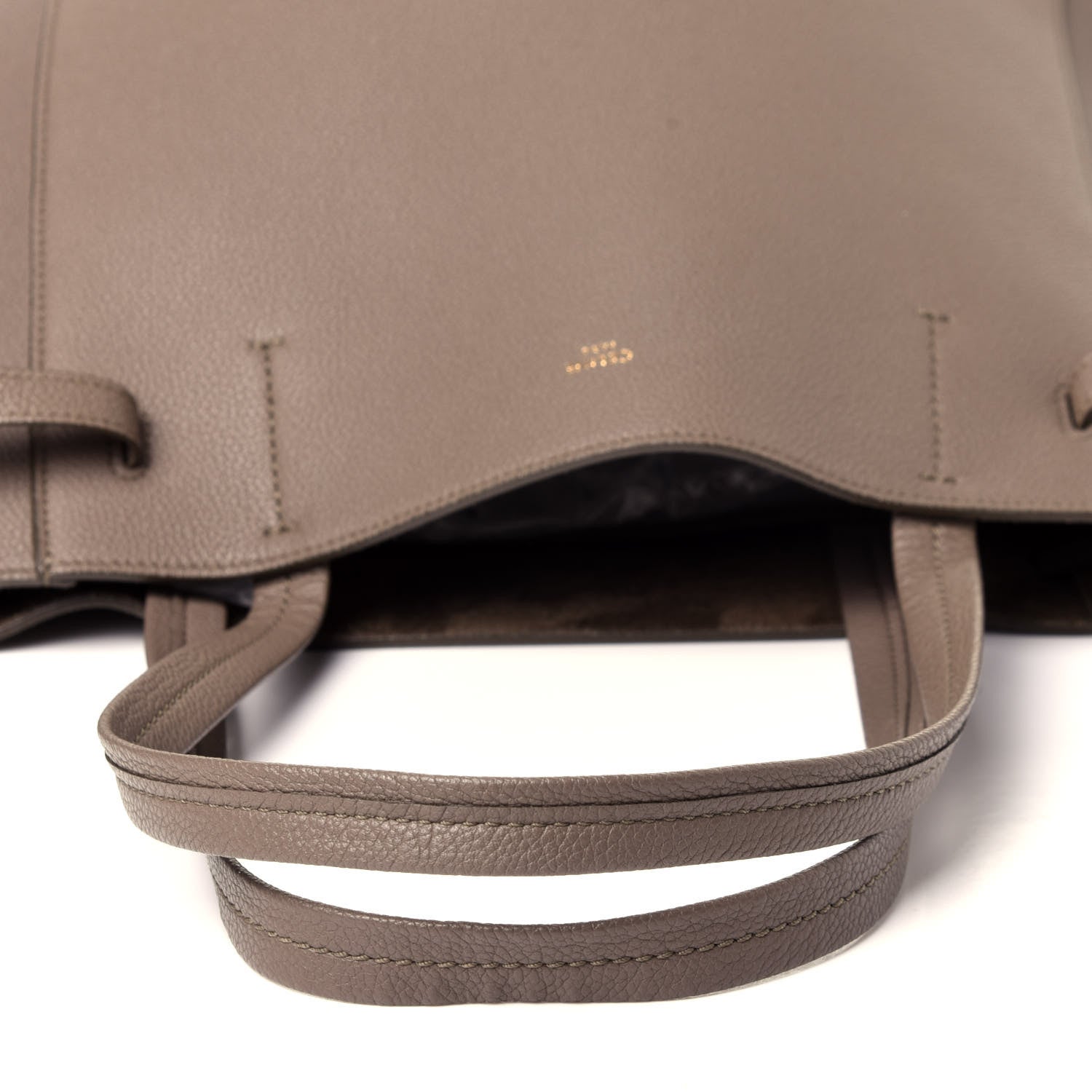 Celine Soft Grained Calfskin Small Belt Cabas Phantom Taupe 11 of 11