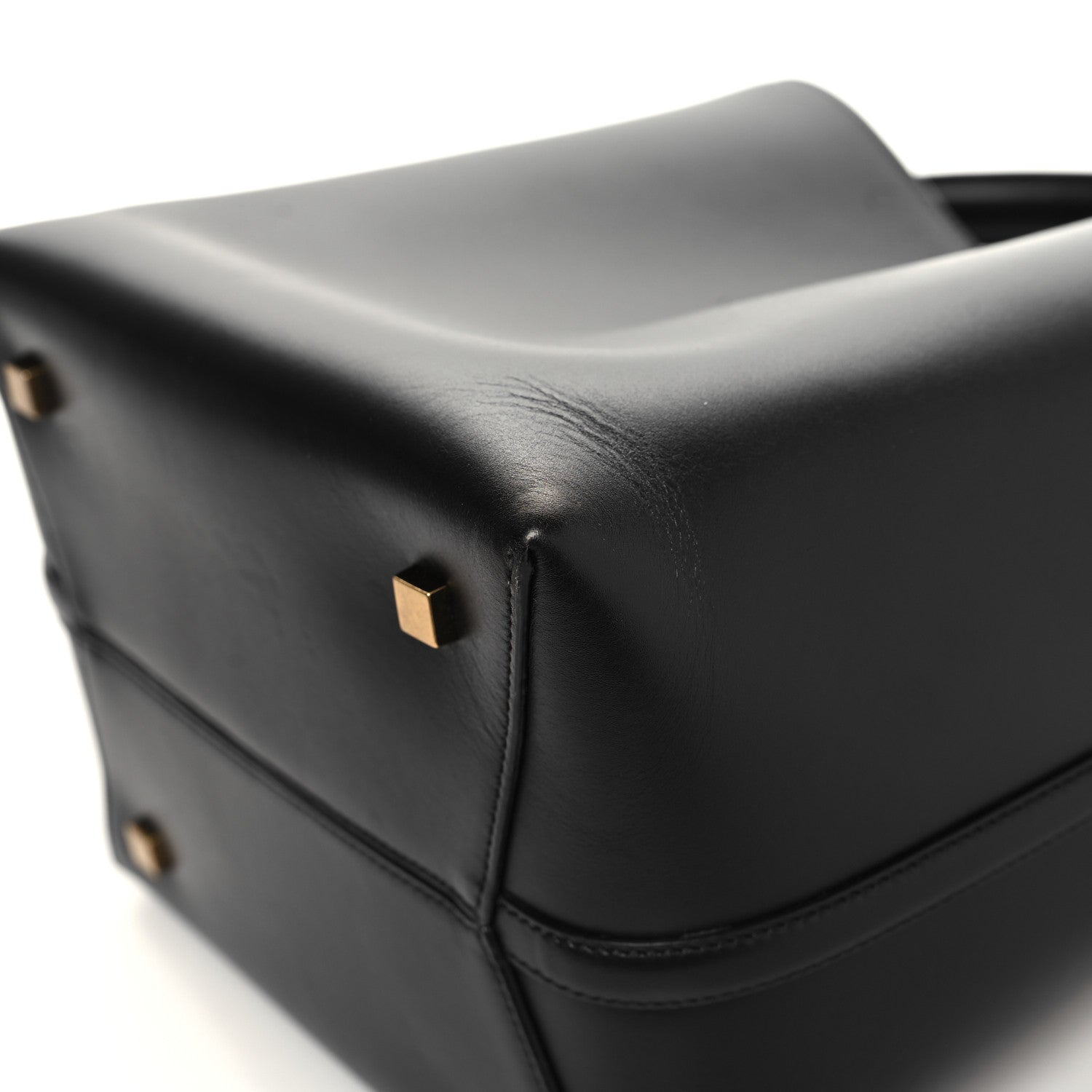 Saint Laurent Smooth Shiny Calfskin Monogram Le 37 Bucket Bag Black 10 of 12