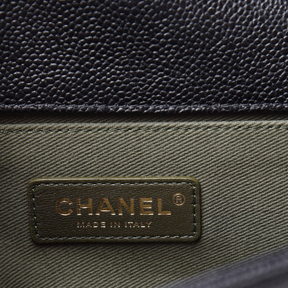 Chanel Caviar Quilted Medium Boy Flap Black 6 of 11