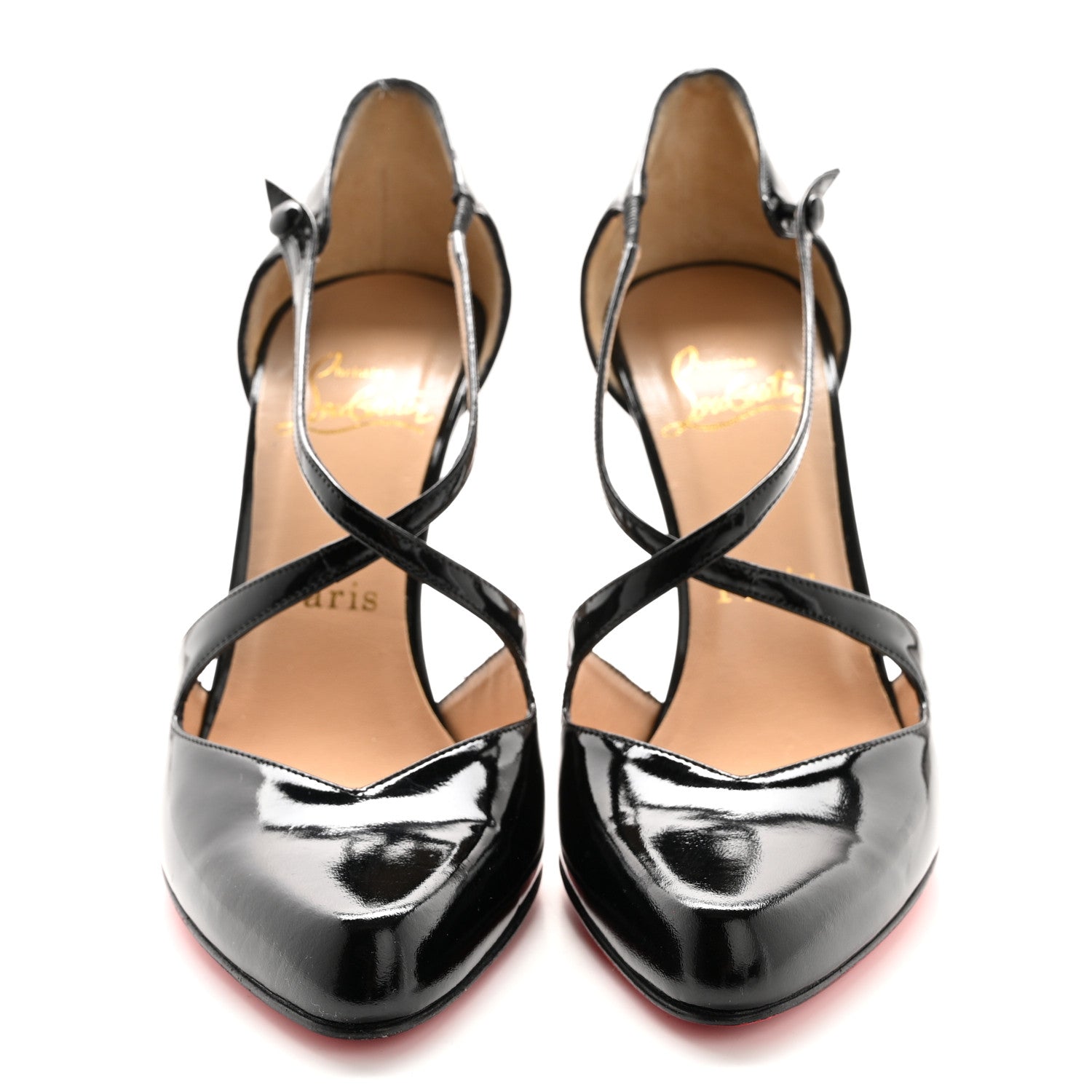Christian Louboutin Patent Triclo 100 Pumps 39.5 Black 2 of 11