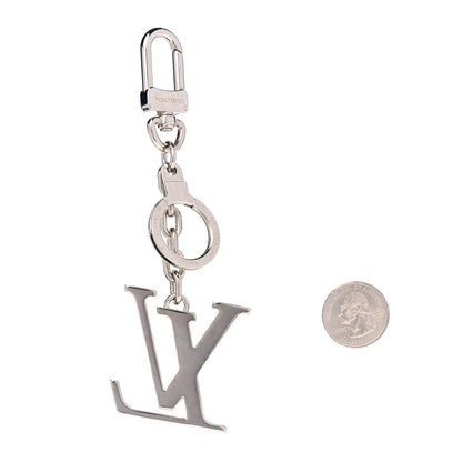 Louis Vuitton LV Facettes Bag Charm Key Holder Silver 2 of 3