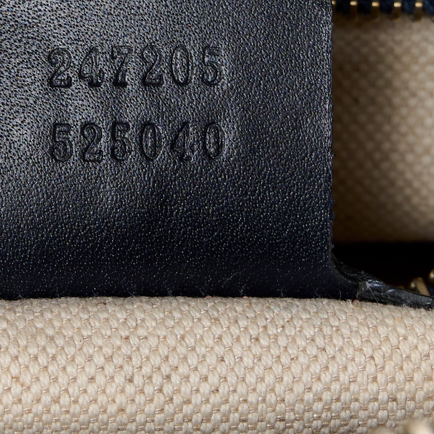 Monogram Selleria Calfskin Vintage Web Medium Boston Beige Blue