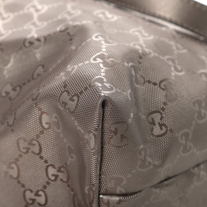 Gucci Imprime Monogram Medium Zippered Shopping Tote Pewter 12 of 20