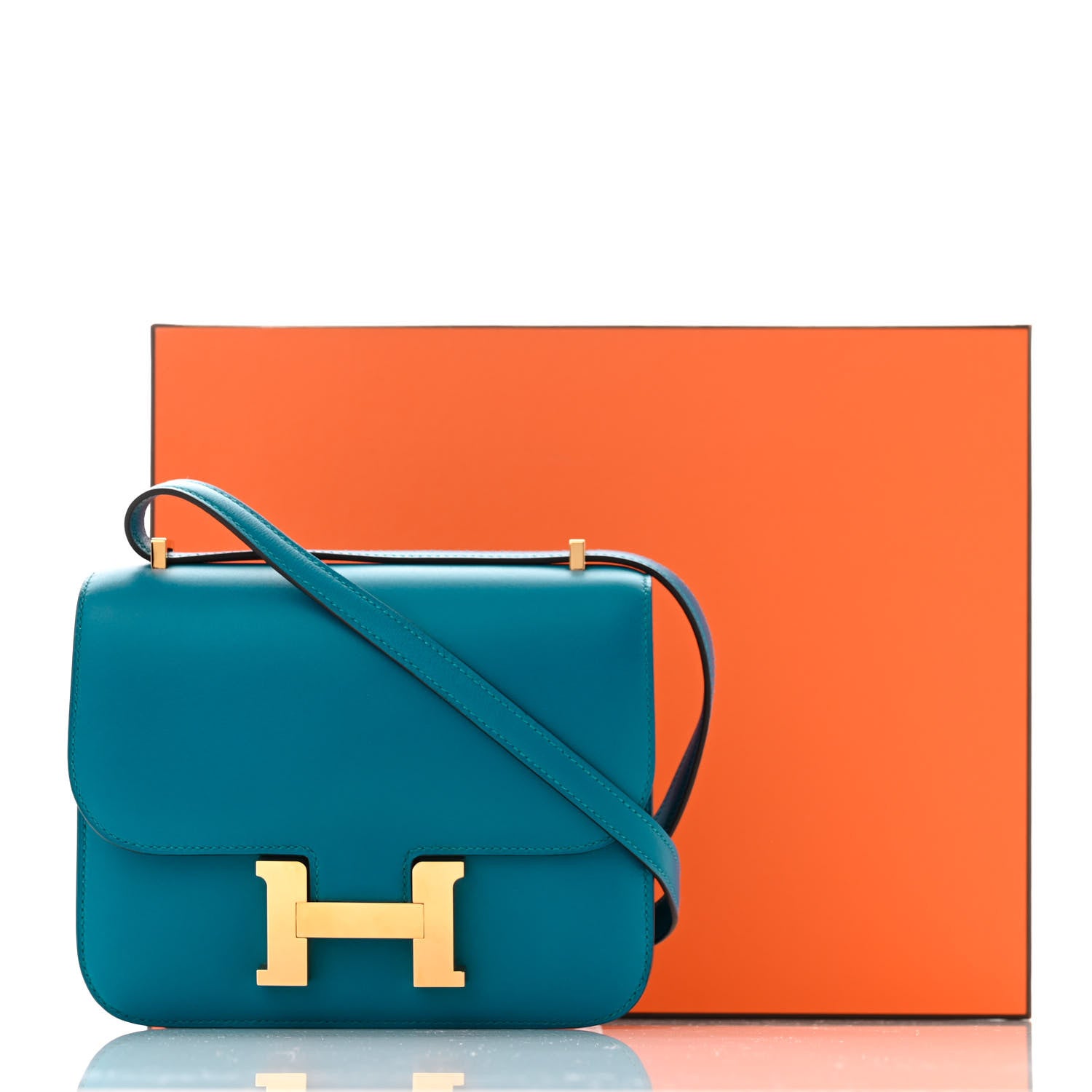 Hermes Tadelakt Constance 18 Bleu Izmir 11 of 11