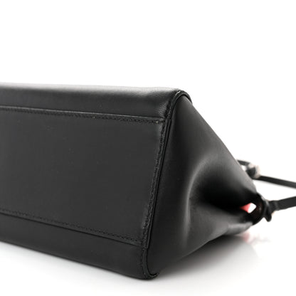 Fendi Nappa Colorblock Mini Peekaboo Iconic Satchel Black White Ecstasy 10 of 11