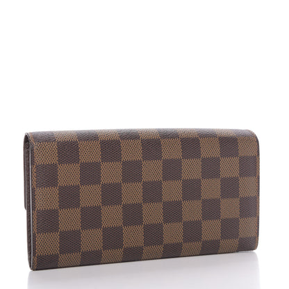 Louis Vuitton Damier Ebene Sarah Wallet 3 of 9
