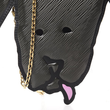 Louis Vuitton Epi Catogram Dog Face Clutch Black 10 of 10
