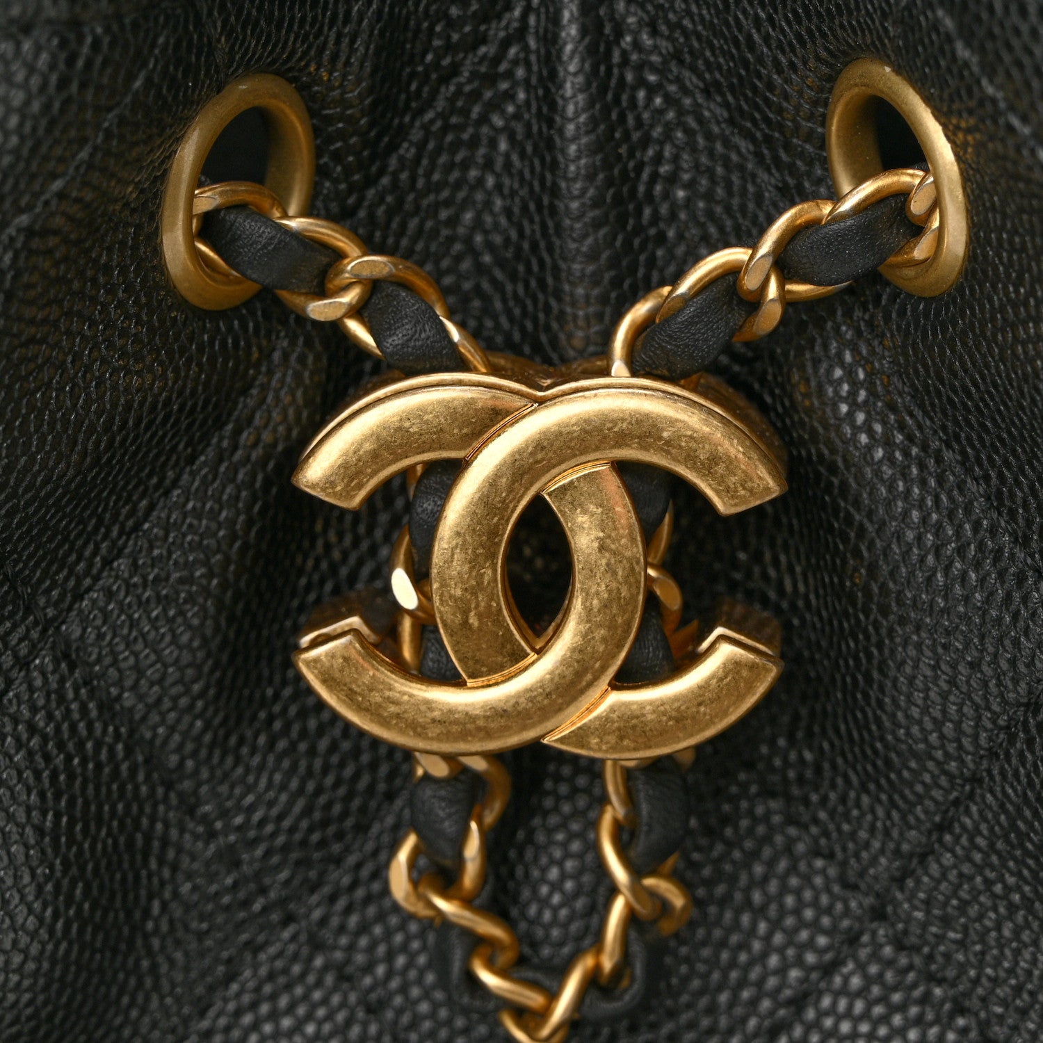 Chanel Caviar Quilted Small Chanel 25 Handbag Black 11 of 12