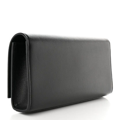 Saint Laurent Grain De Poudre Monogram Cassandre Clutch Black 3 of 9