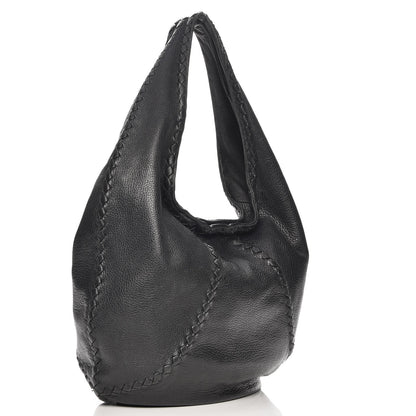 Bottega Veneta Cervo Deerskin Large Hobo Nero Black 3 of 7