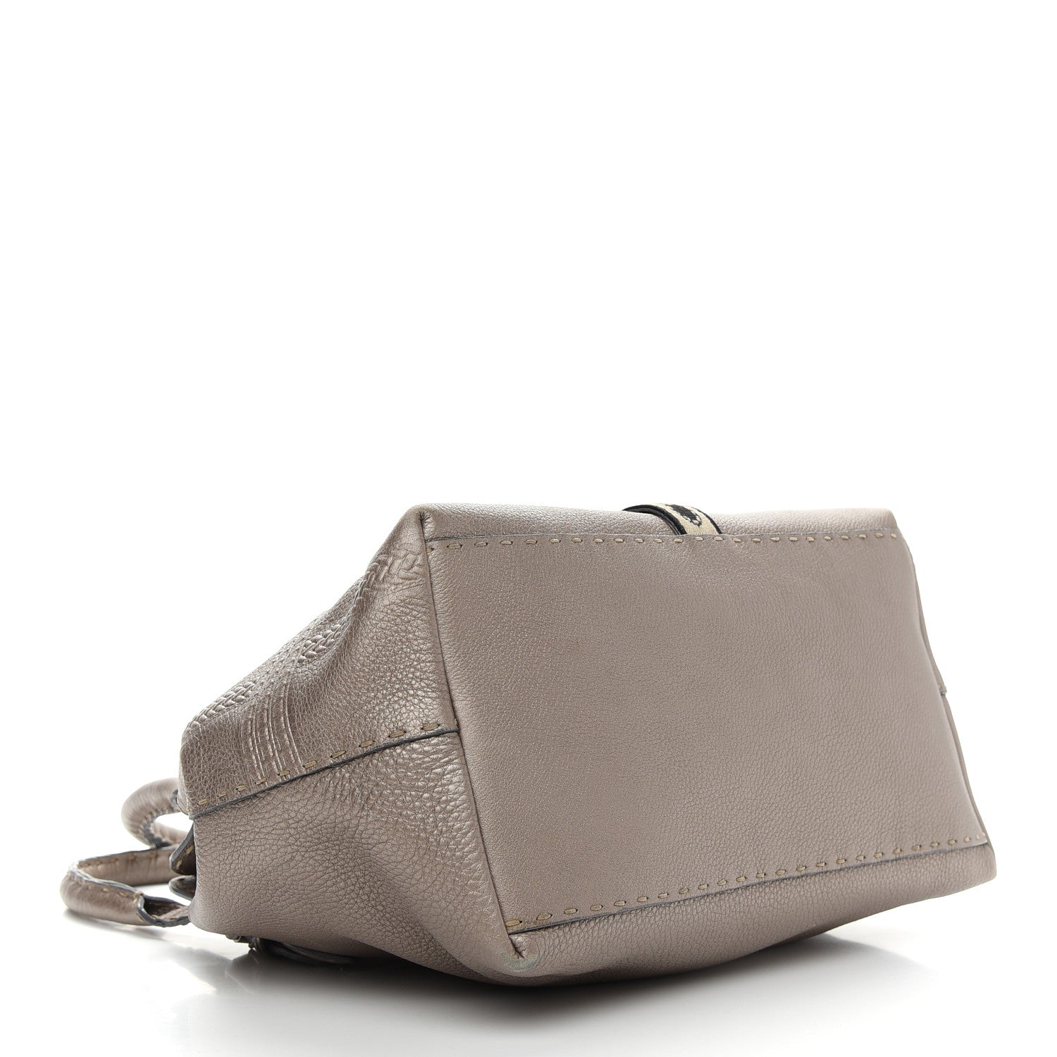 Fendi Cuoio Romano Selleria Small Villa Borghese Tote Peltro 4 of 14