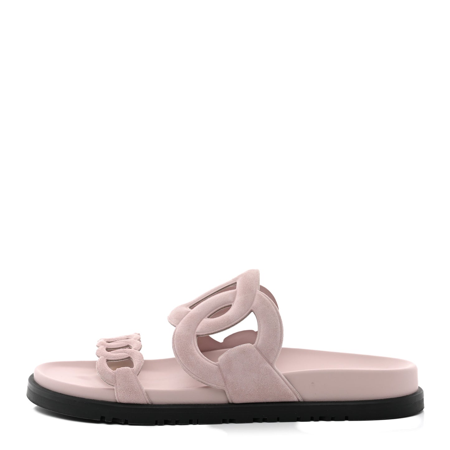 Suede Goatskin Extra Sandals 38.5 Rose Porcelain