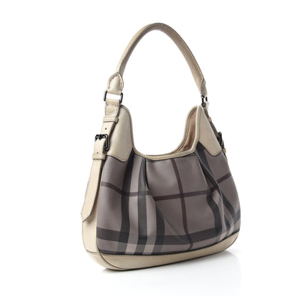 Burberry Smoked Check Brooklyn Hobo Trench 3 of 11