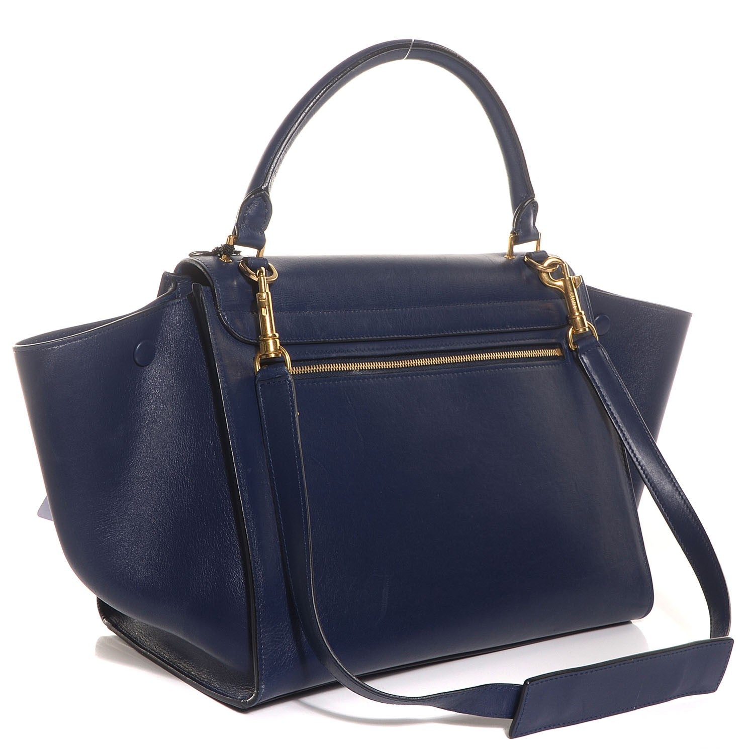 Celine Palmetto Medium Trapeze Ink Blue 3 of 9