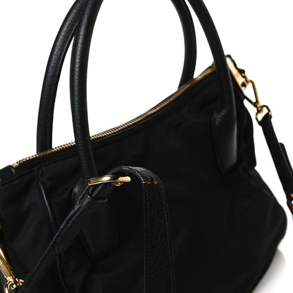 Prada Tessuto Nylon Cervo Shoulder Bag Black 10 of 18