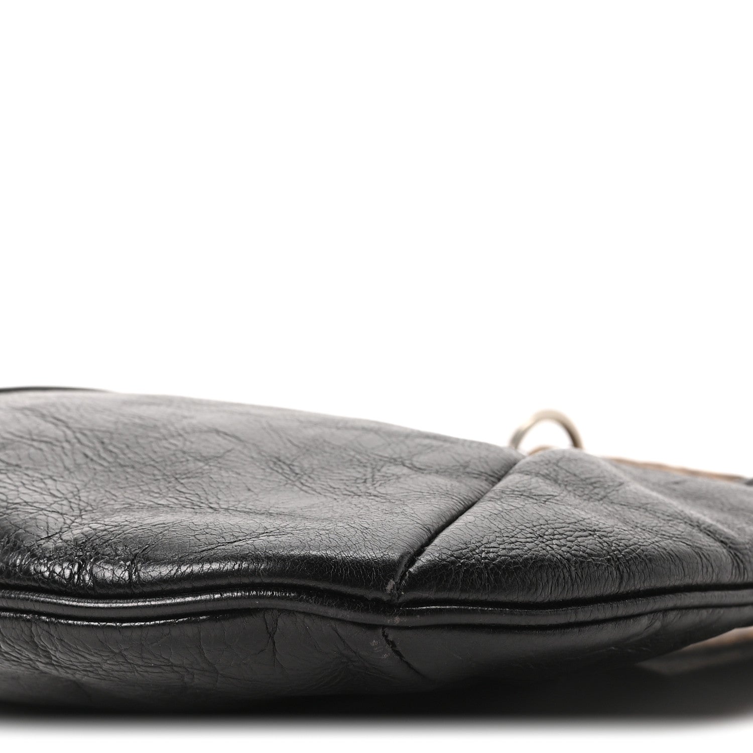 Saint Laurent Buffalo Horn Small Mombasa Hobo Black 10 of 10
