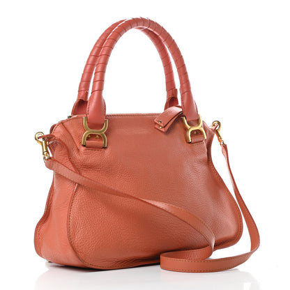 Chloe Calfskin Medium Marcie Satchel Coral 3 of 12
