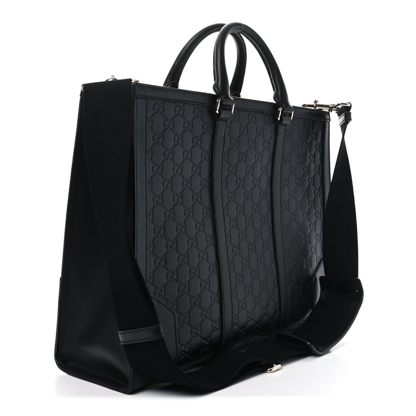 Guccissima Signature Briefcase Black