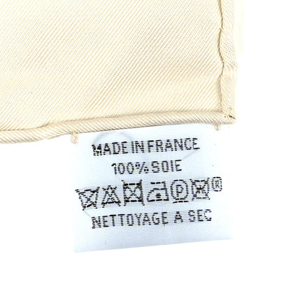 Hermes Silk Grand Apparat Forever Scarf 90 Creme Gold Multicolore 5 of 5