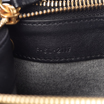 Celine Lambskin Large Trio Crossbody Bag Black 10 of 14