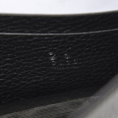 Gucci Dollar Calfskin Interlocking G Chain Wallet Black 6 of 10