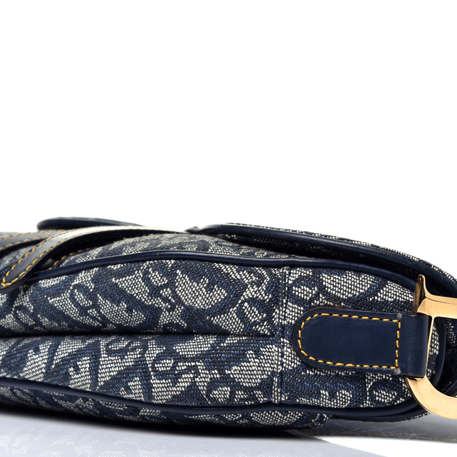 Christian Dior Monogram Saddle Bag Blue 9 of 9
