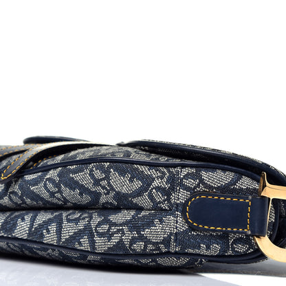 Christian Dior Monogram Saddle Bag Blue 9 of 9