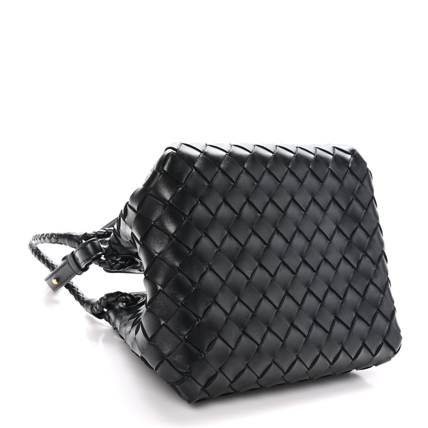 Bottega Veneta Nappa Intrecciato Small Parachute Shoulder Bag Black 4 of 11