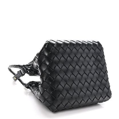 Bottega Veneta Nappa Intrecciato Small Parachute Shoulder Bag Black 4 of 11