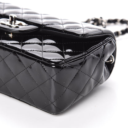 Chanel Patent Calfskin Quilted Mini Rectangular Flap Black 9 of 10