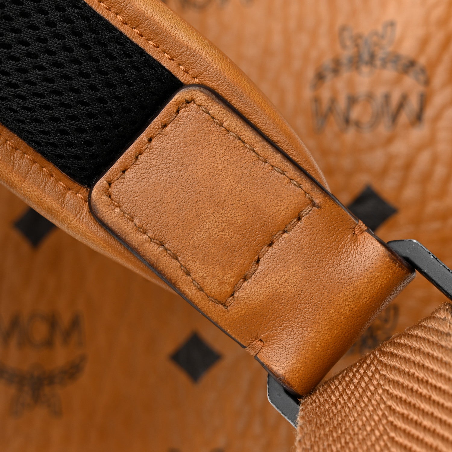 MCM X SAMBYPEN Visetos Small Stark Backpack Cognac 1320419
