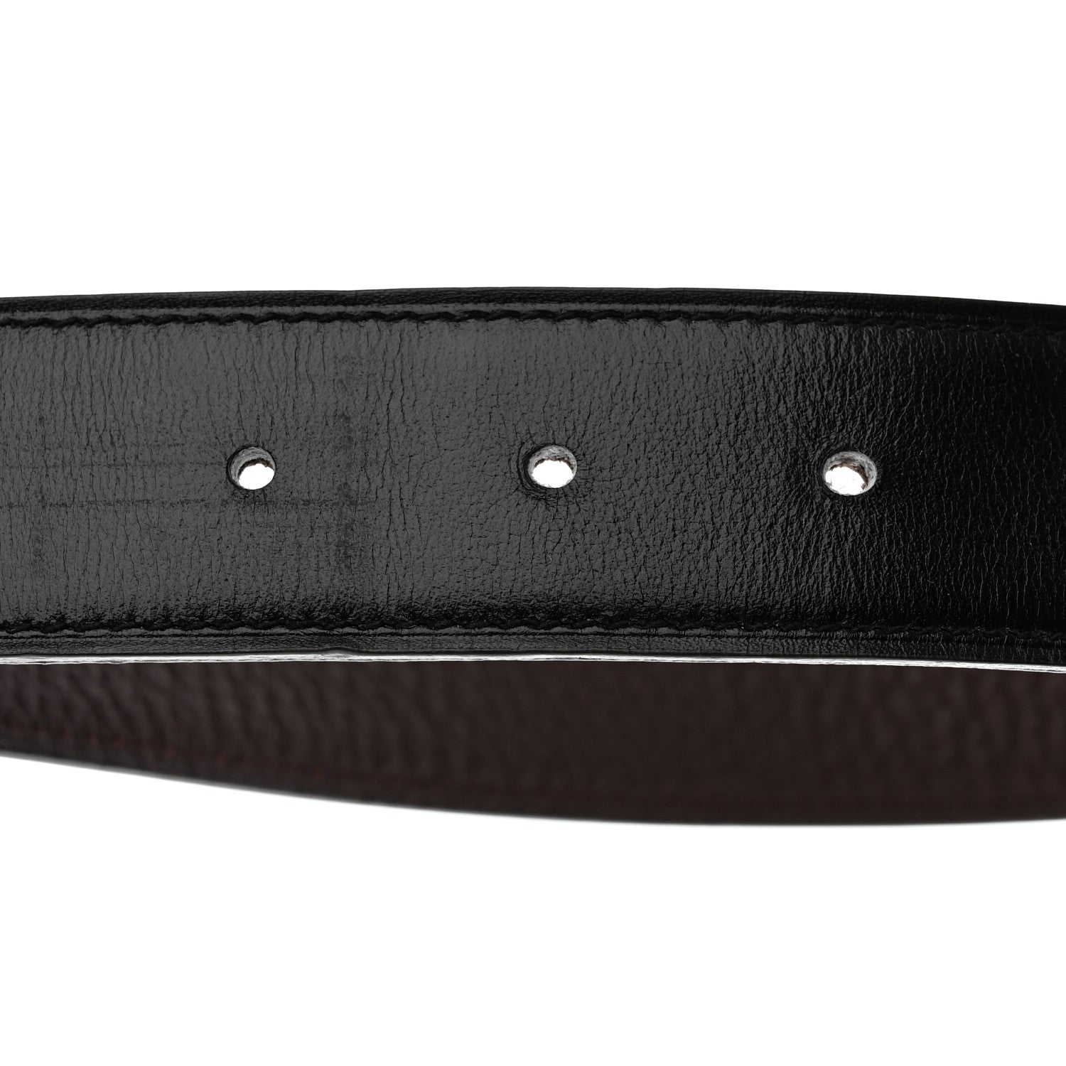 Hermes Box Togo Reversible 32mm H Belt Black Chocolate 5 of 12