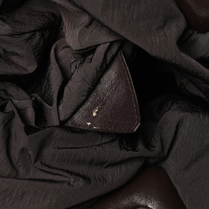 Bottega Veneta Lambskin Knit Small The Point Triangle Bag Black 7 of 12