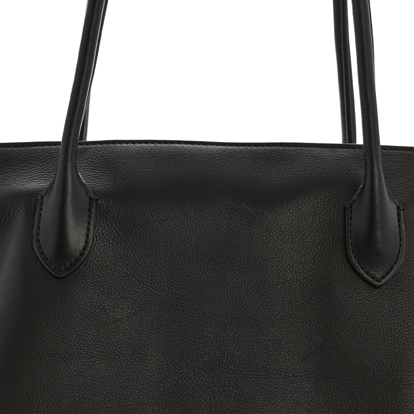 Grained Calfskin Terrasse Bag  Dark Brown