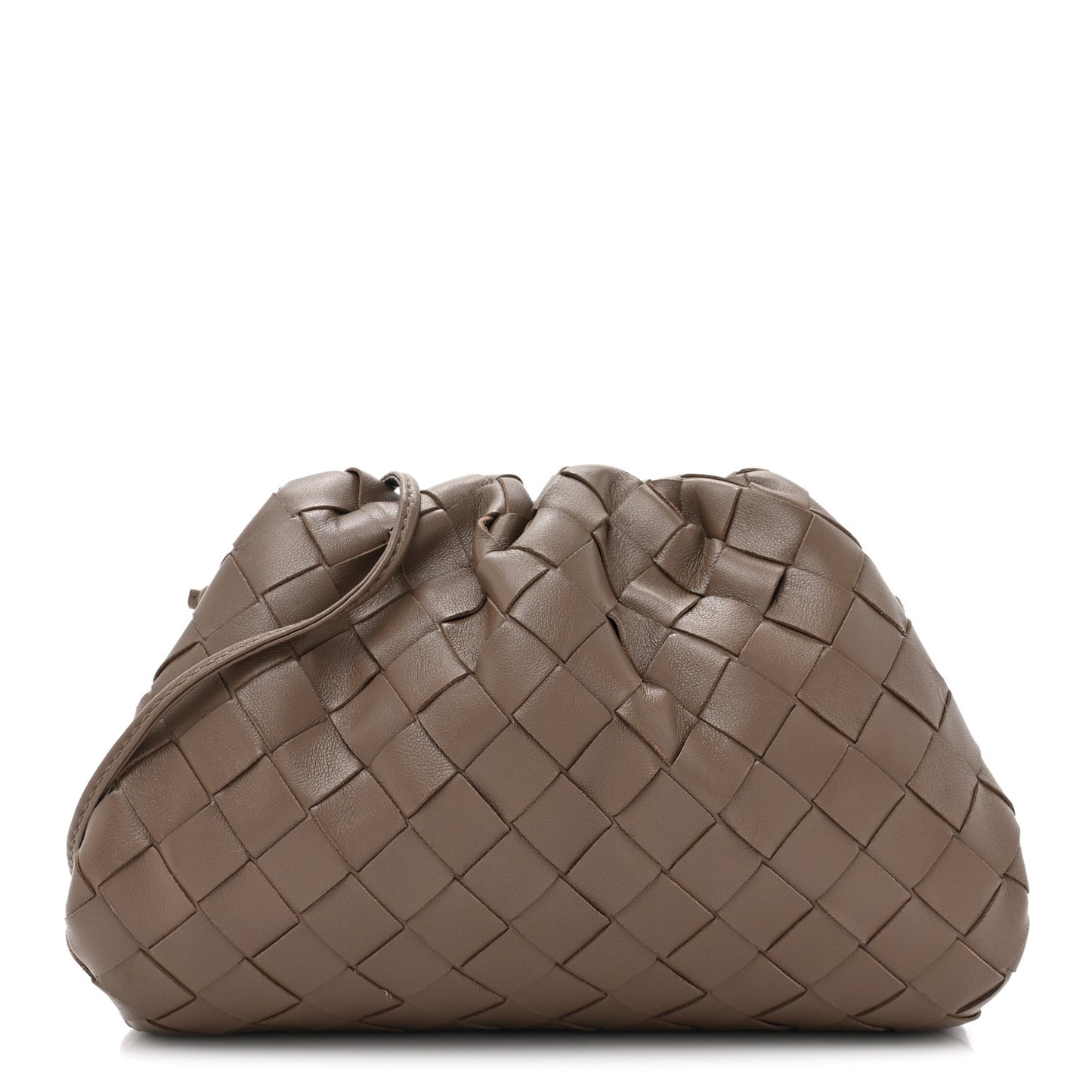 Nappa Intrecciato The Mini Pouch Taupe Grey